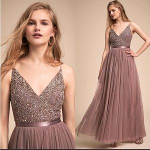 BHLDN Avery Dress in Violet Grey